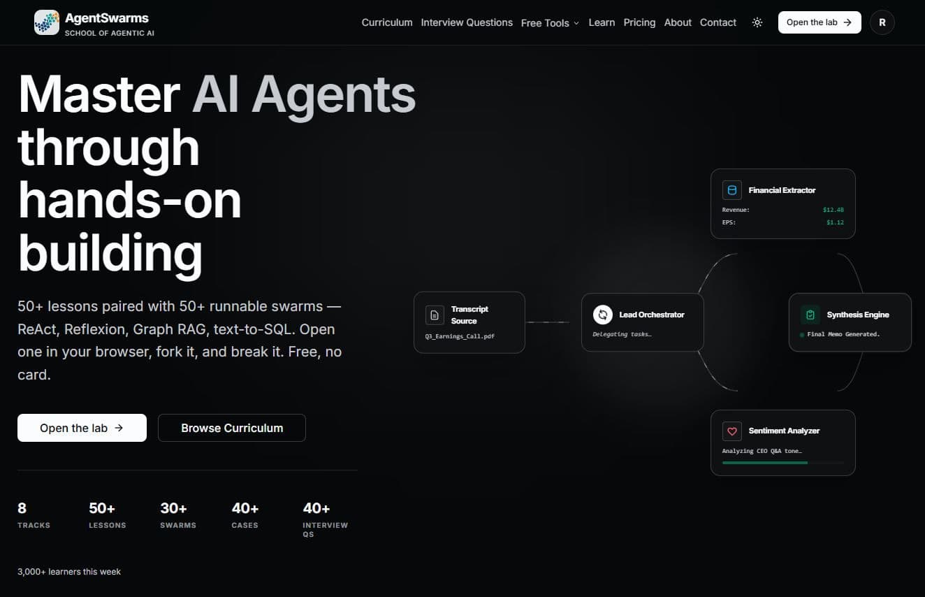 AgentSwarms preview