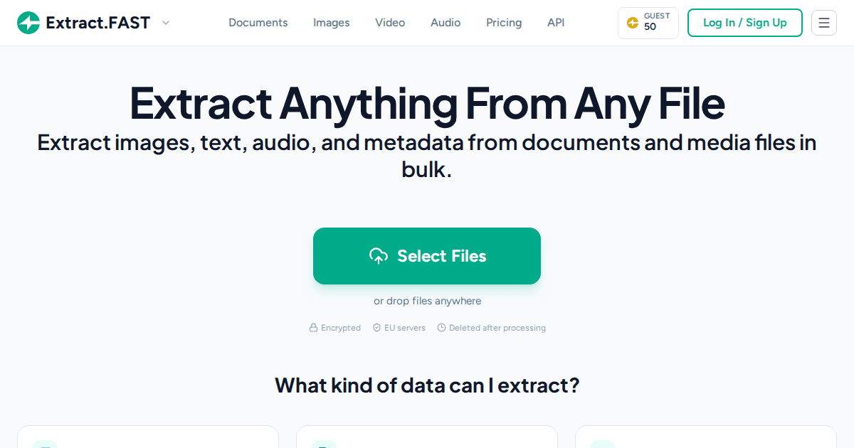 Extract.FAST preview
