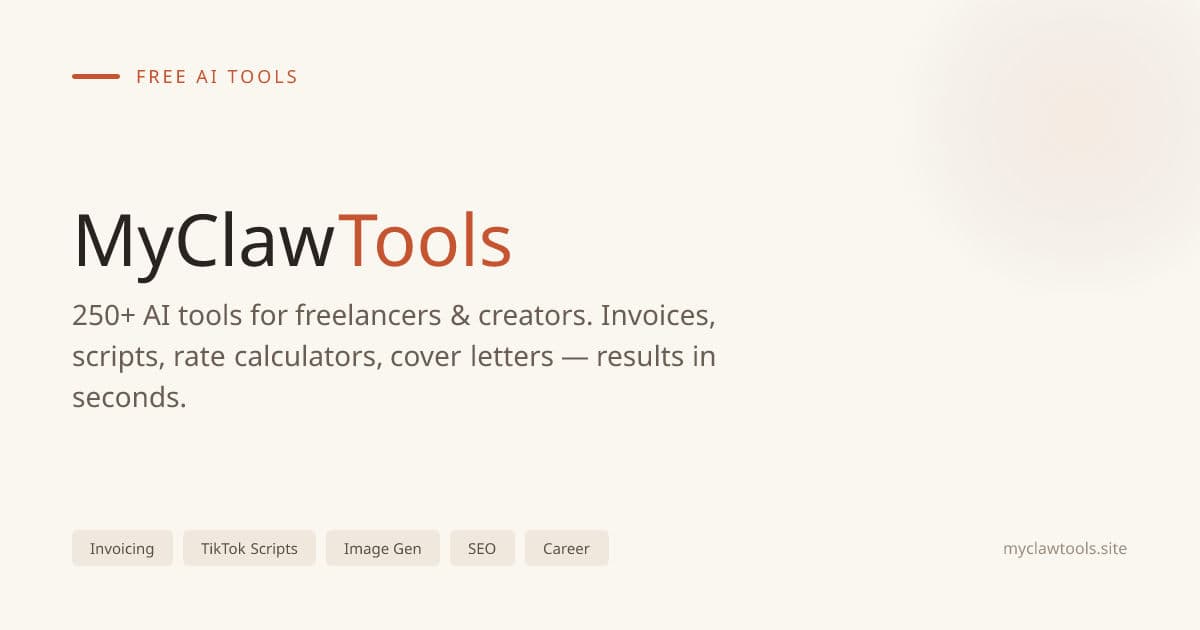 MyClaw Tools preview