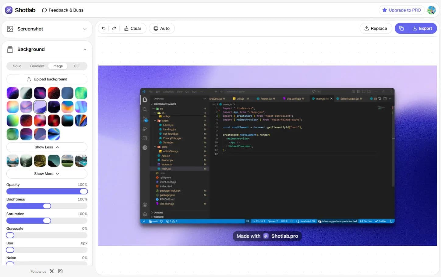 ShotLab preview