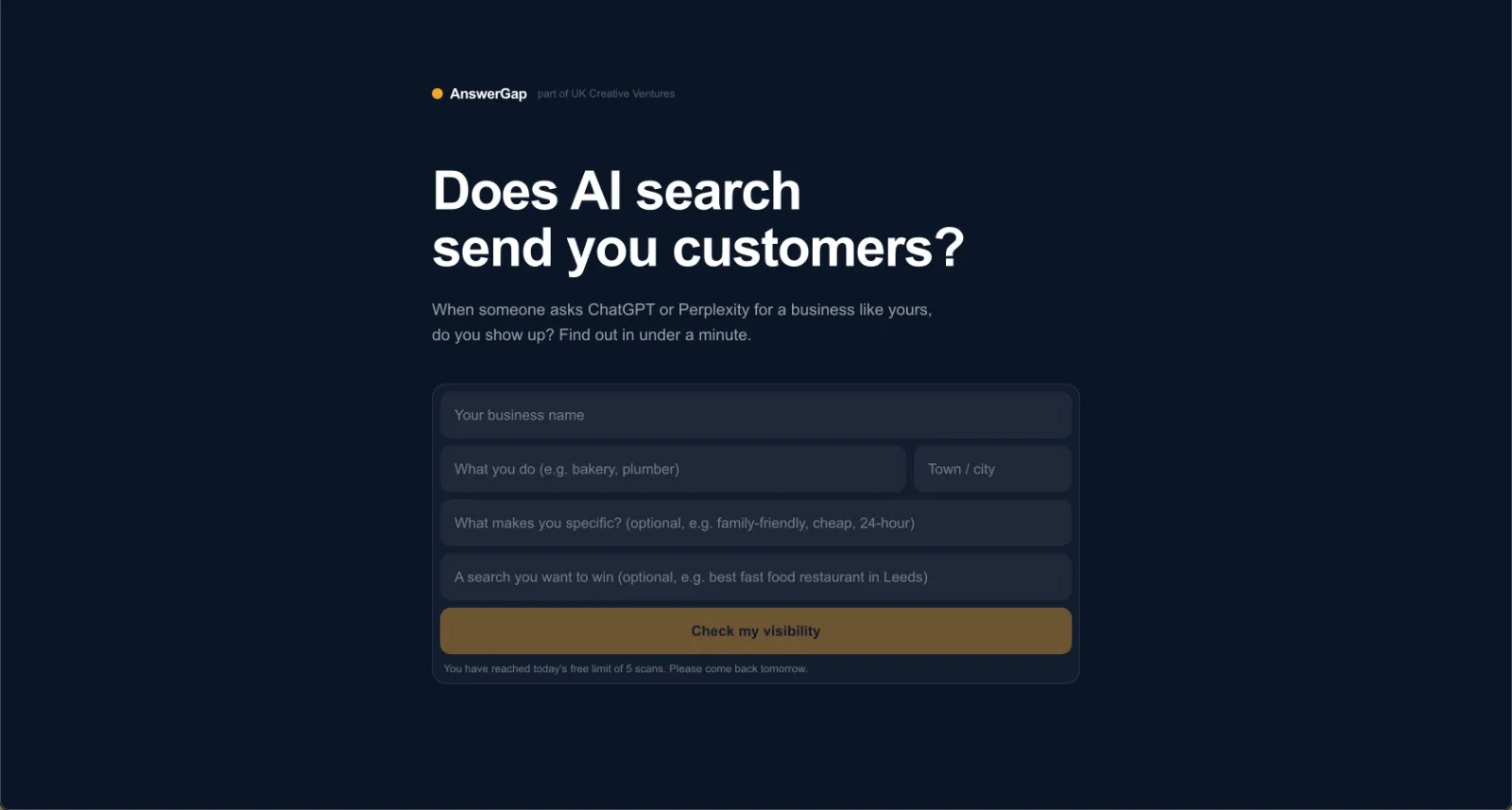 AnswerGap preview