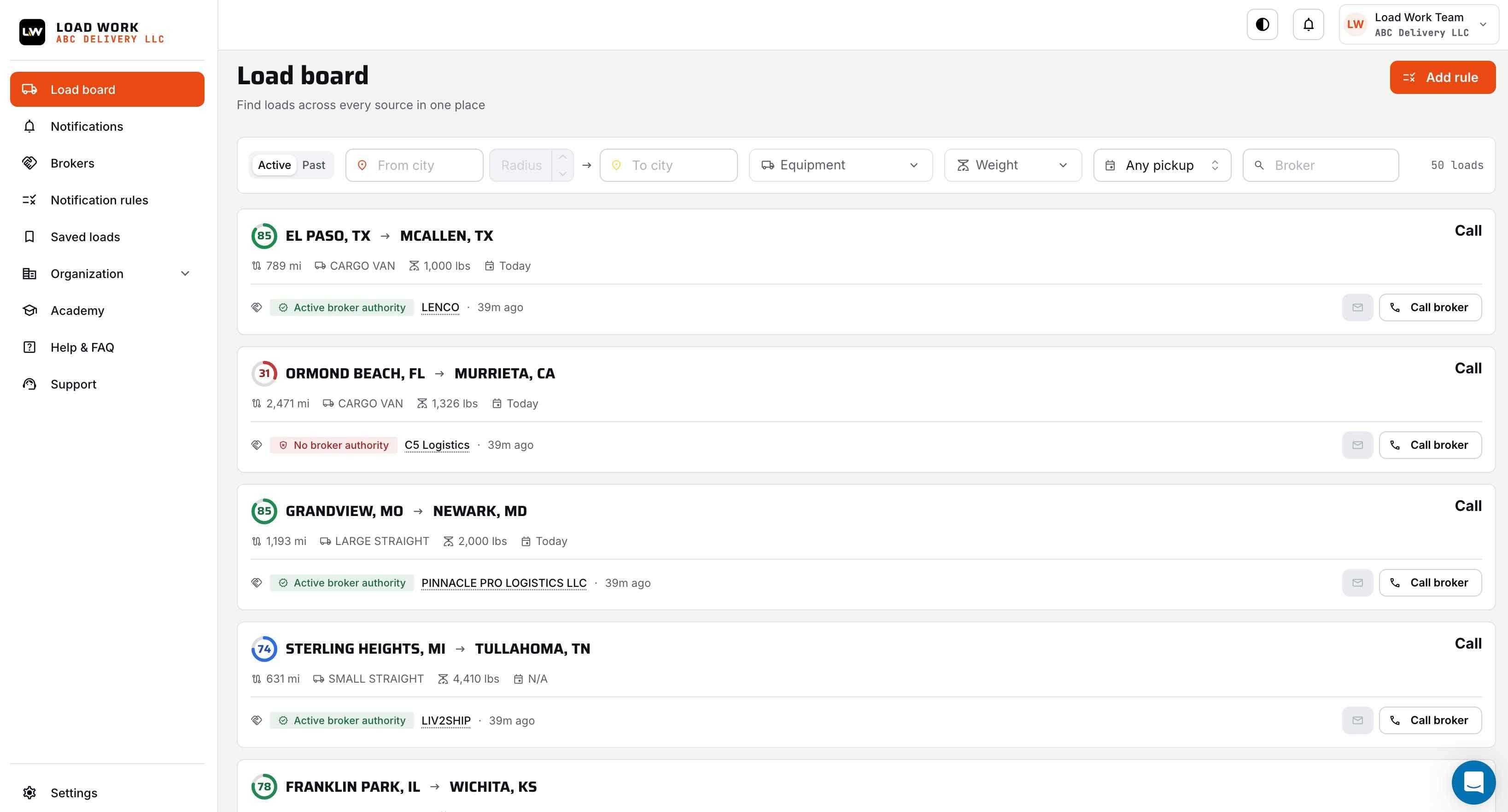 LoadWork preview