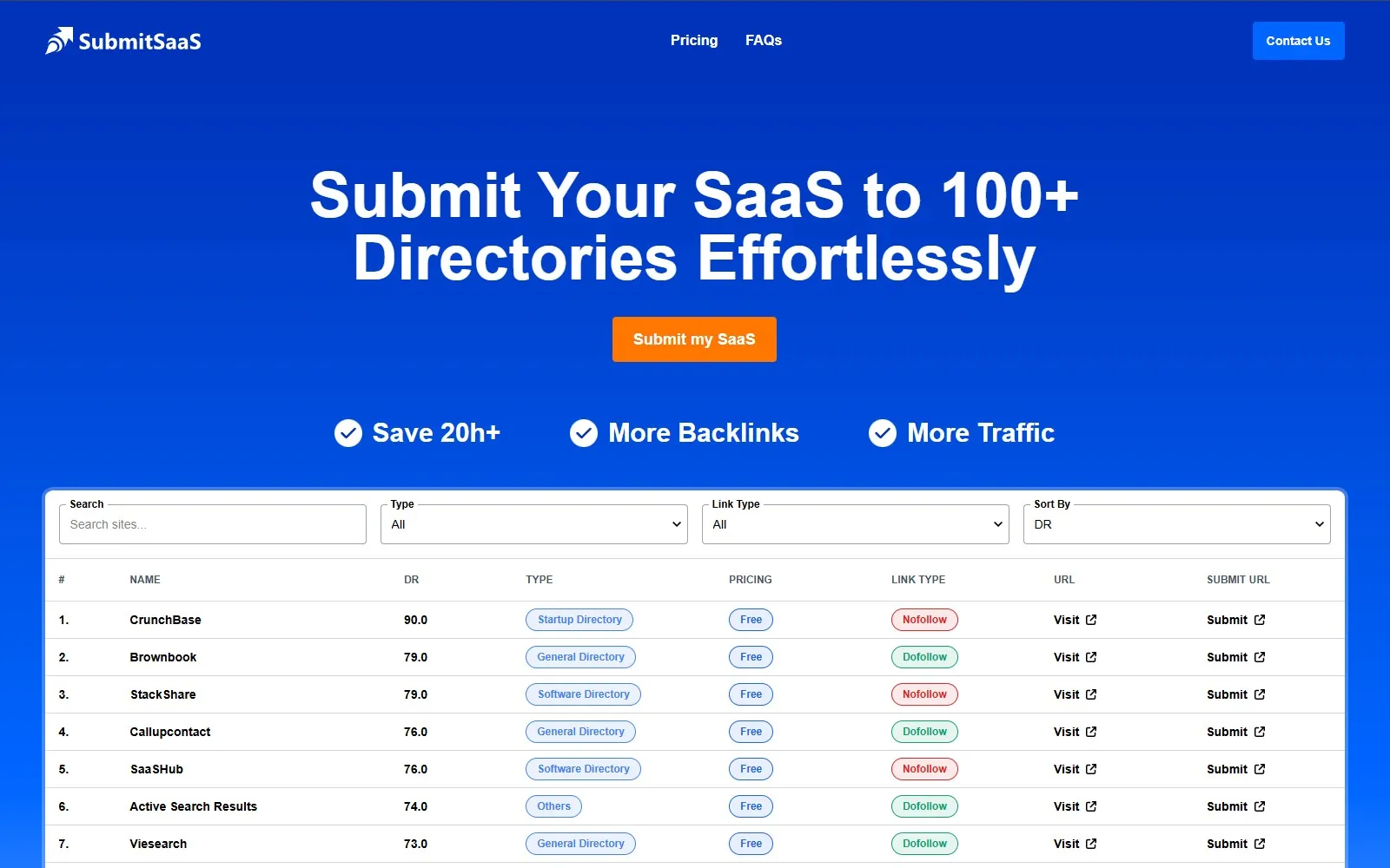 SubmitSaaS preview