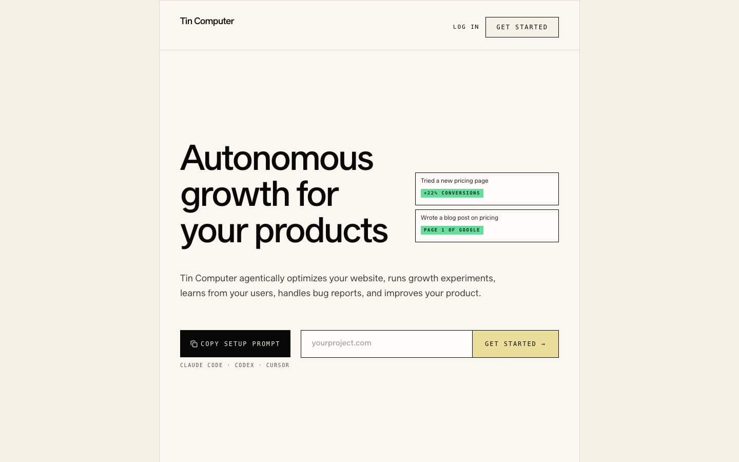 Tin Computer preview