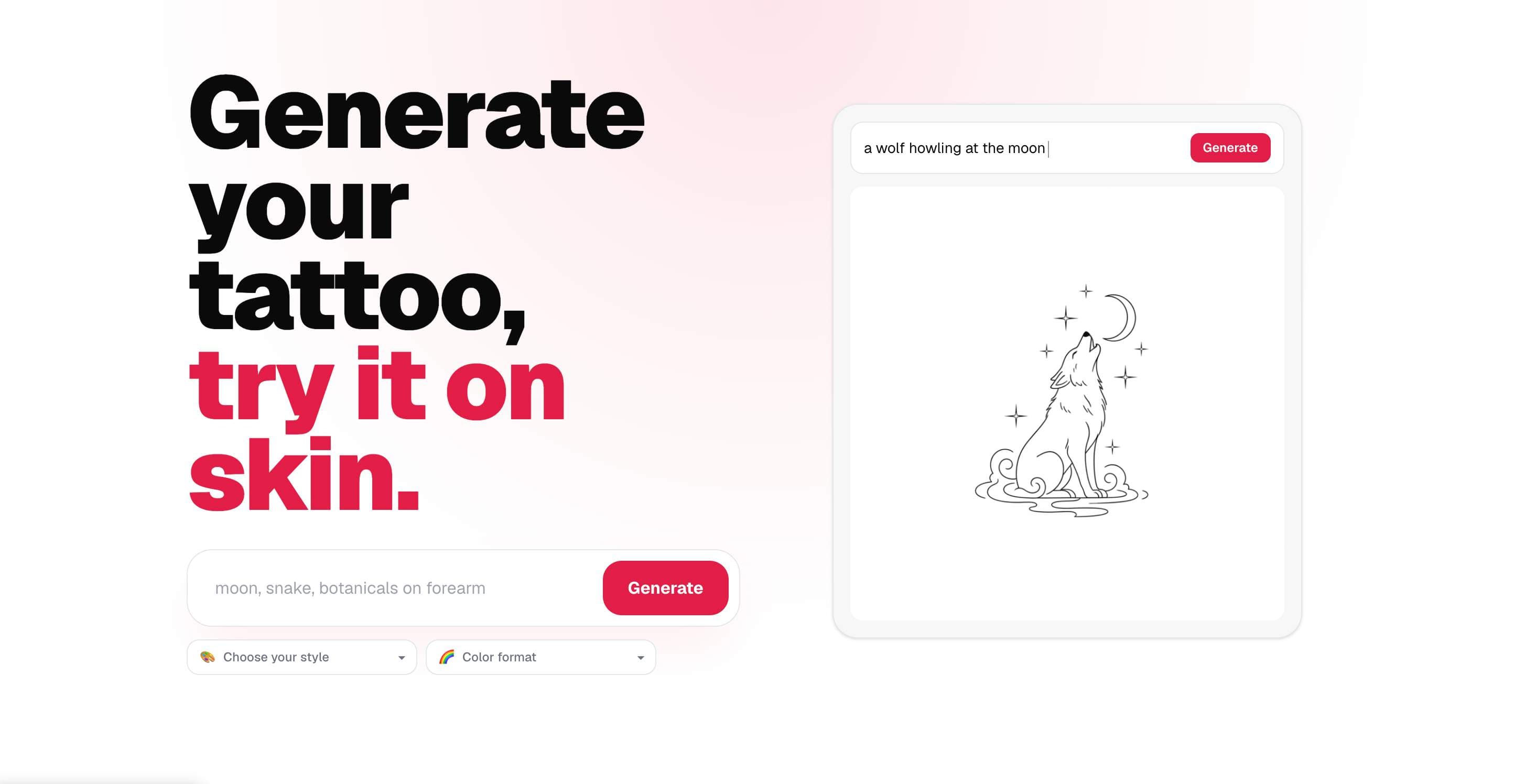 CustomTattoo AI preview